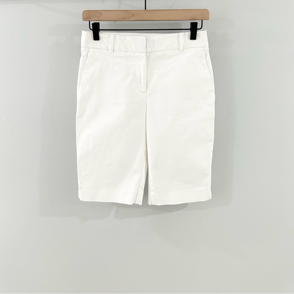 Ann Taylor Boardwalk Bermuda Shorts White Size 0 - Picture 4 of 8
